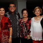 Alba Venegas de Perdomo, Edgar Perdomo Andrade, Margarita de Del Castillo, Carmen Henríquez y Amalia de Echavarria.