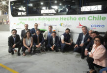 Chile realiza el lanzamiento del primer bus de hidrógeno hecho 100% en el país Chile realiza el lanzamiento del primer bus de hidrógeno hecho 100% en el país